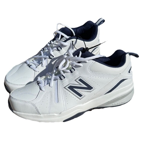 New Balance 608 Shoes Mens Size‎ 10 Wide White Navy Comfort Insert Memory Foam